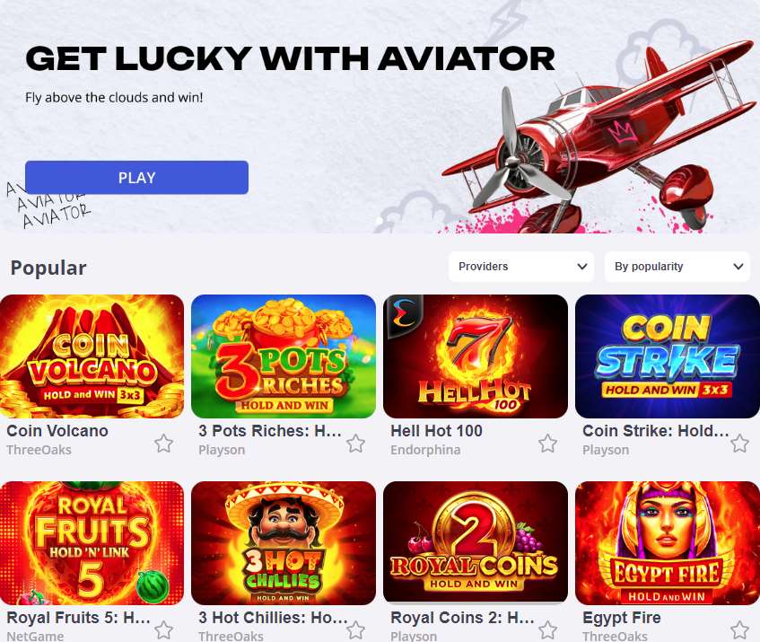 Prefer legal version of aviator from glory casino